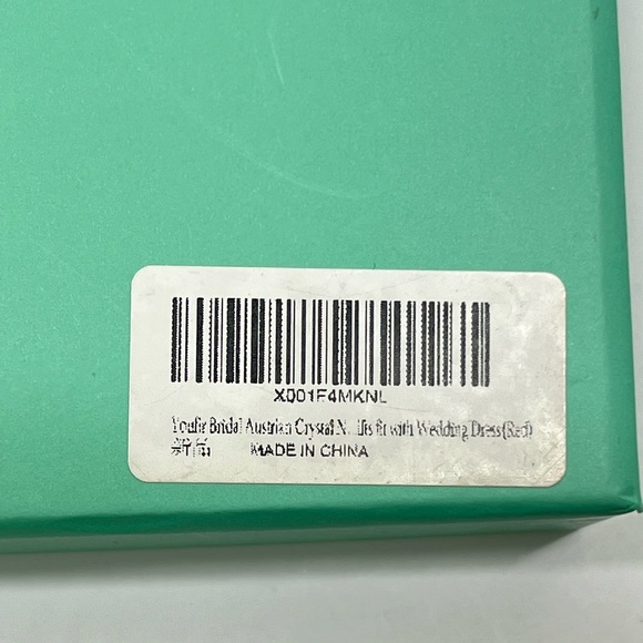 Red Floral Statement Necklace Bib Drop Earrings Jewelry Holiday Set Gold Rose gf - Picture 16 of 16